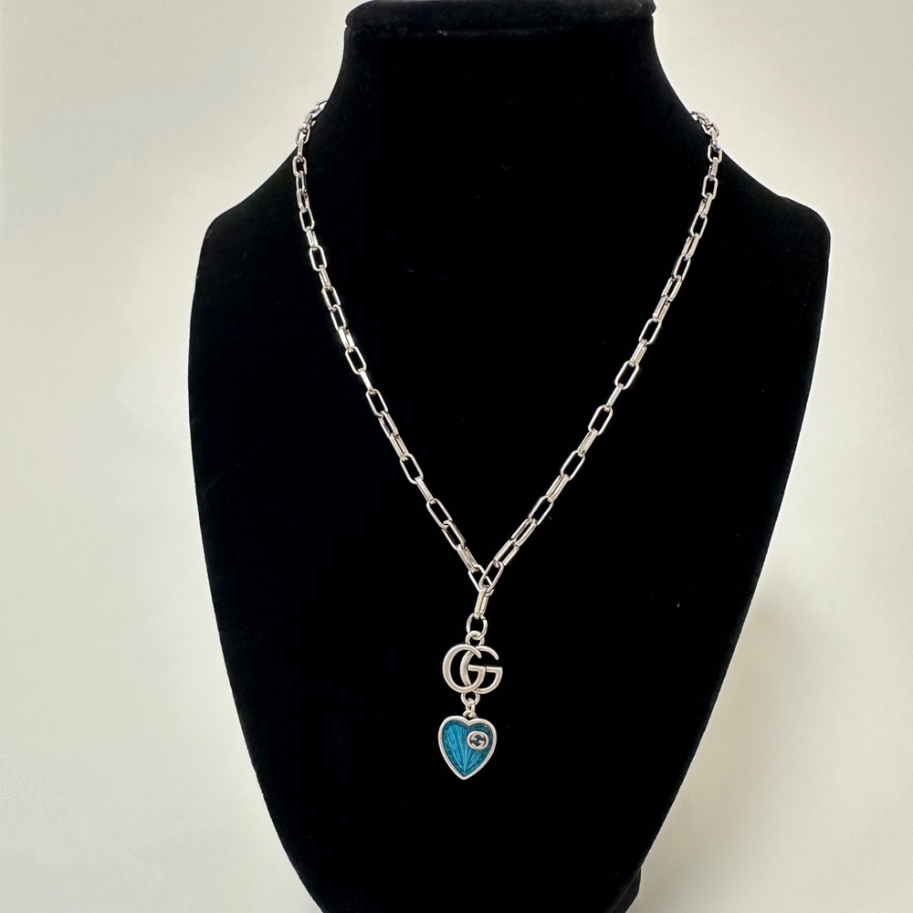 Gucci up-cycled charm necklace